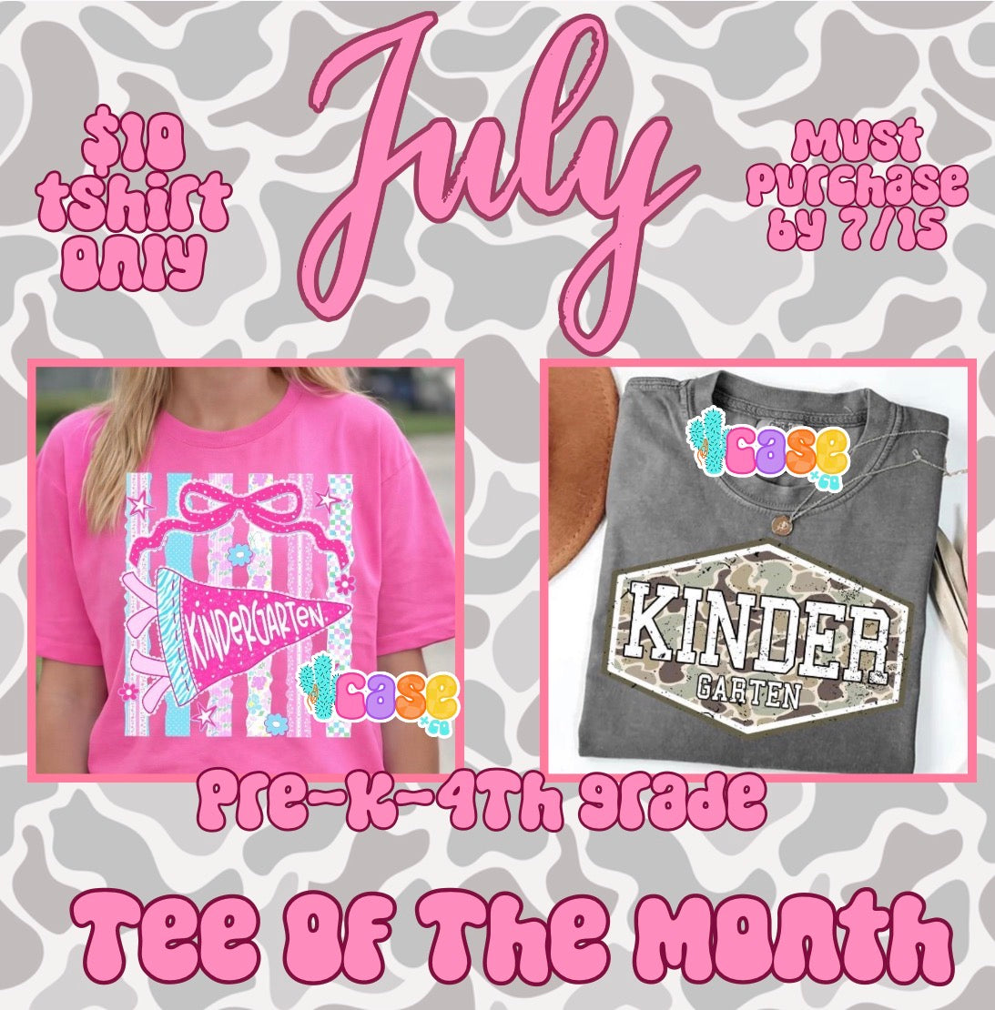 JULY TEE of the month