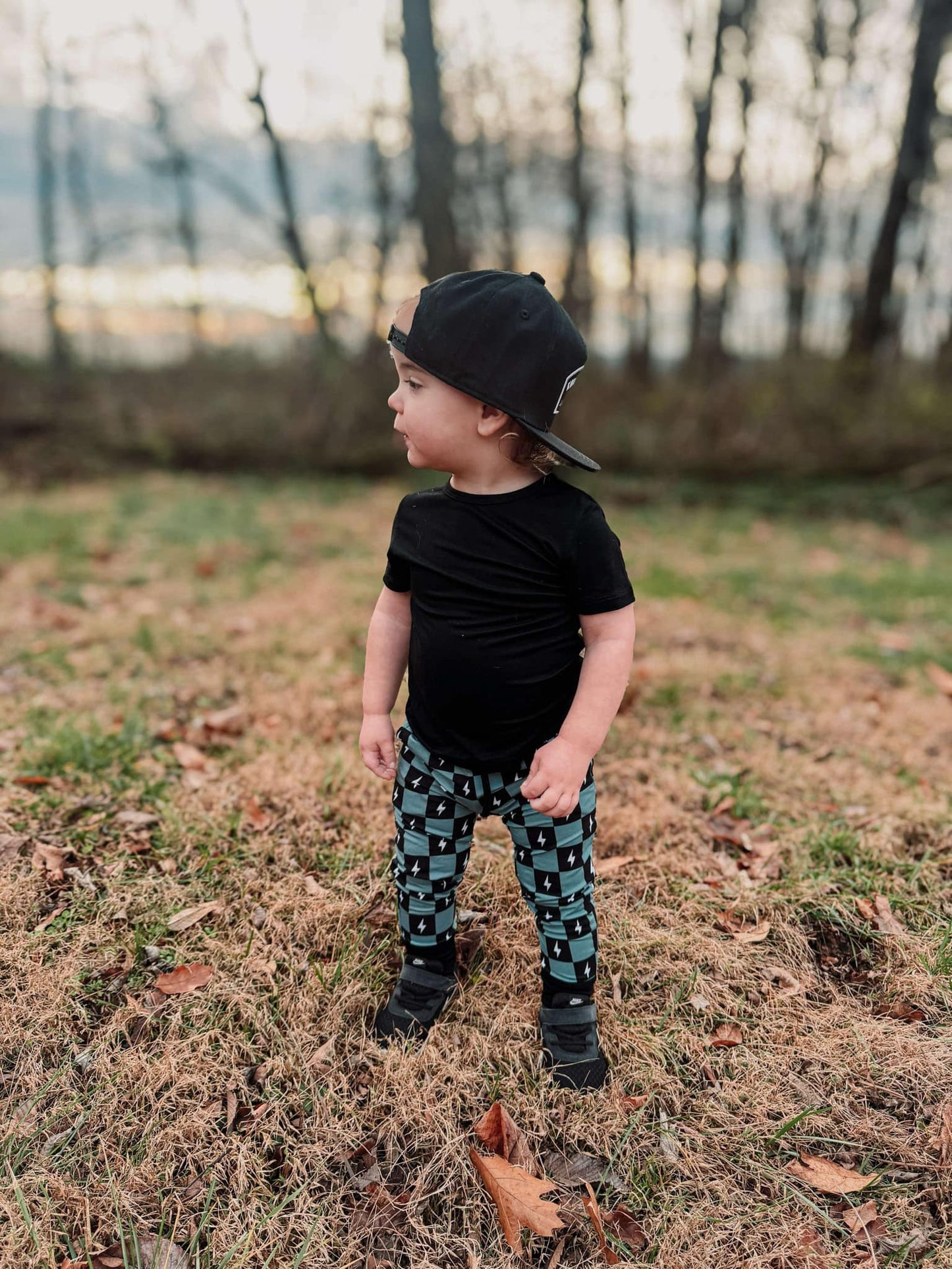 Checkered Bolt Bamboo Jogger Set RTS
