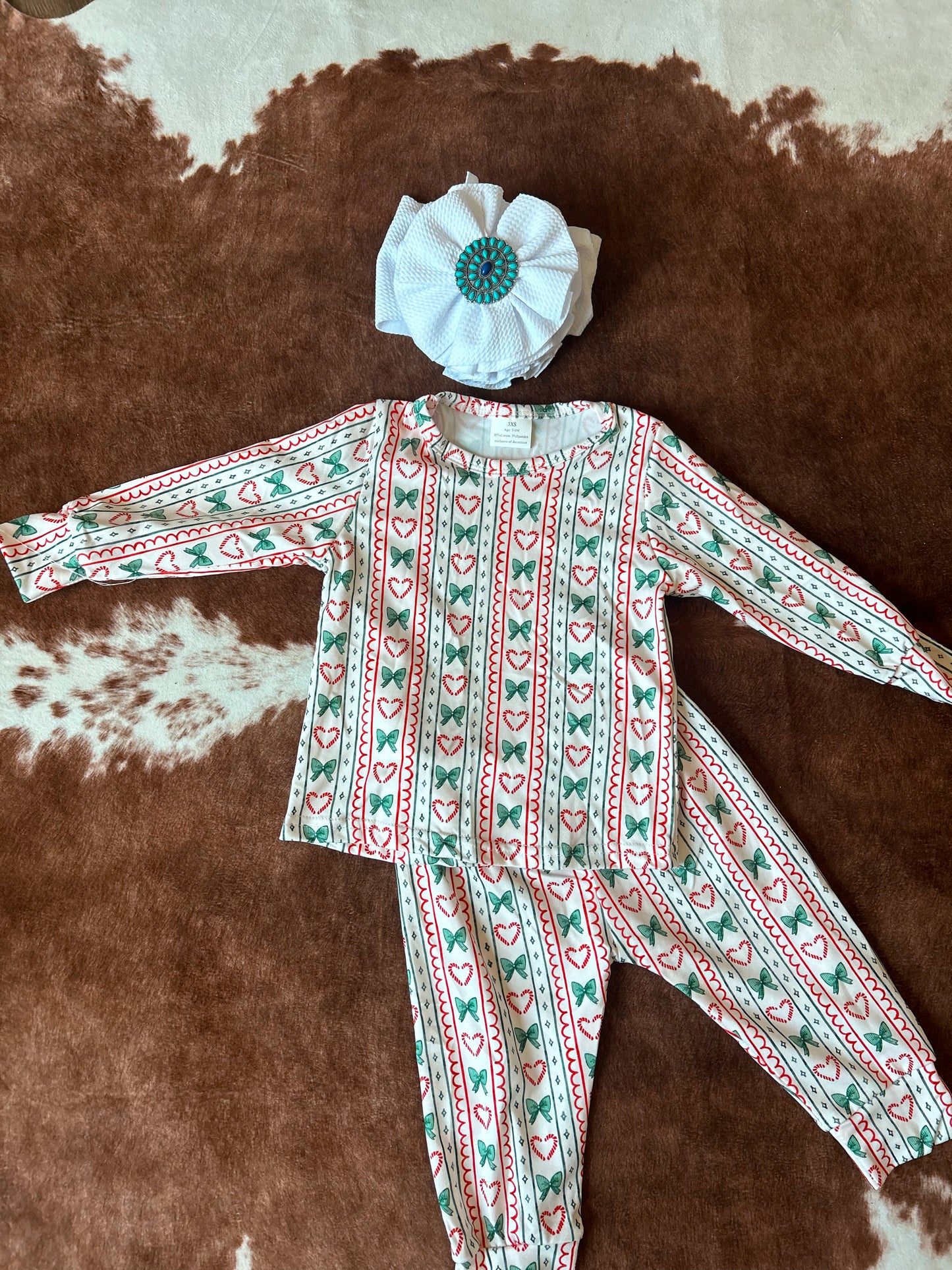 Candy cane cutie PJs RTS