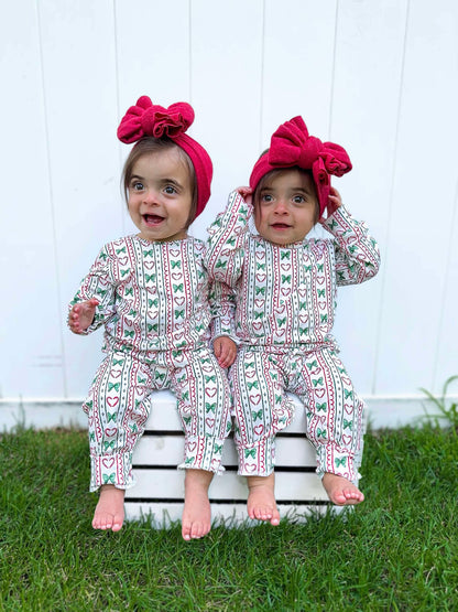Candy cane cutie PJs RTS
