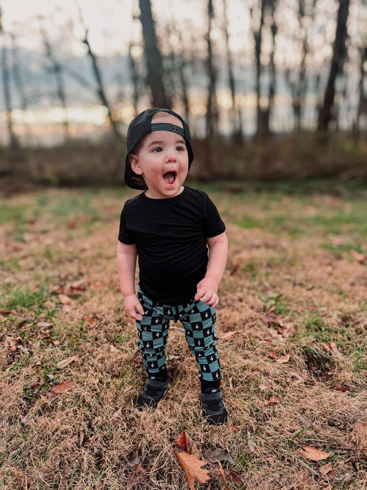 Checkered Bolt Bamboo Jogger Set RTS