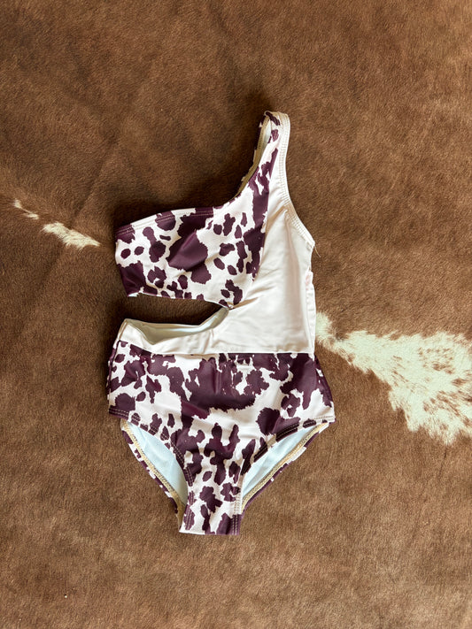 3T cow print swim RTS