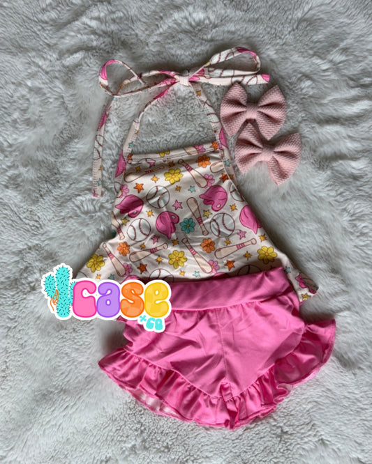 Baseball babe Swing top & shorties RTS
