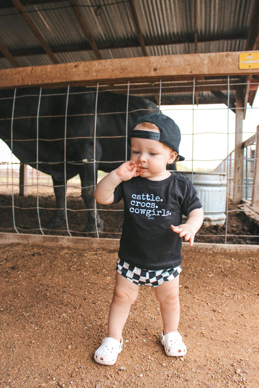 Cattle. Crocs. Cowgirls/Cowboys