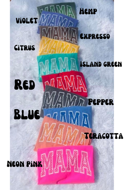 checkered mama tee