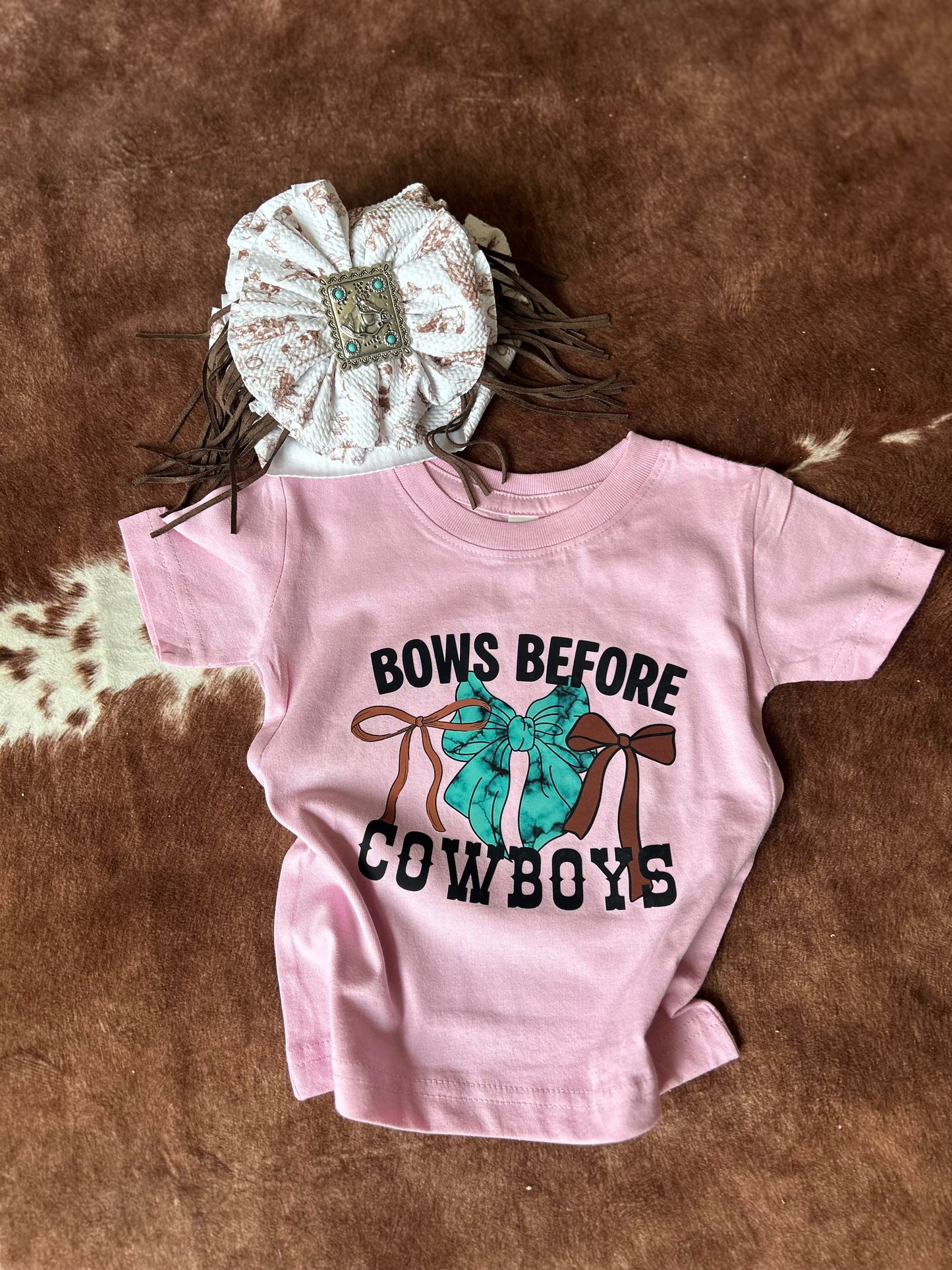 Bows before Cowboys Tee
