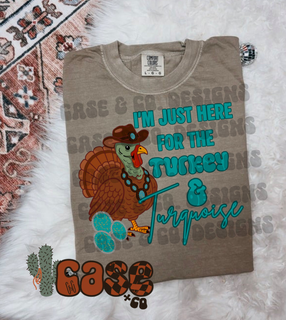 Turkey & Turquoise Tee