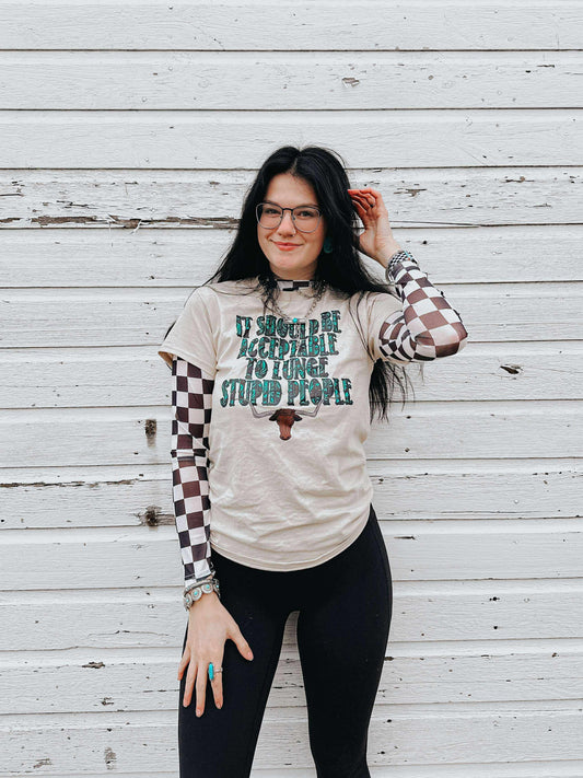 Lunge Stupid People Tee